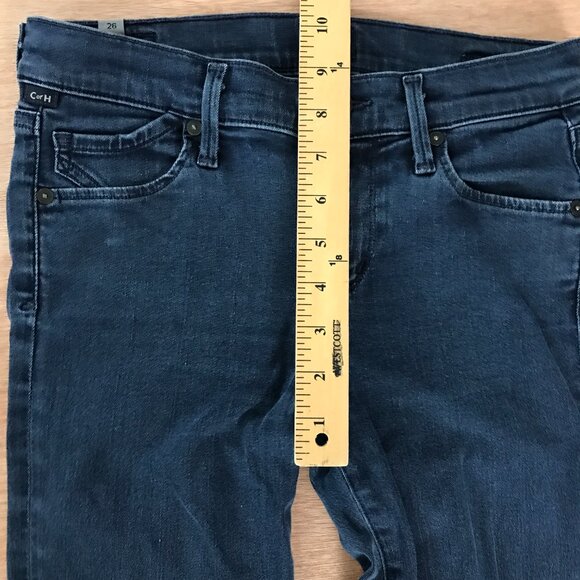 Citizens of Humanity Avedon Ultra Skinny Jeans Women size 26 Blue Raw Cuff Denim - Picture 9 of 11